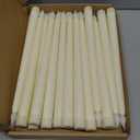 Treela 24 Pcs Flameless Taper Candles Battery Operated Bulk Fake Candles Light LED Candle Sticks Flickering Tapered for Easter Wedding Anniversary Decoration(Basic,11 Inch,Ivory)