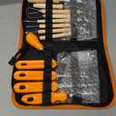 Halloween Pumpkin Carving Tools,Jack-O-Lanterns 13 Piece Professional pumpkin cutting carving supplies tools Kit stainless steel lengthening and thickening with Handbag (White)