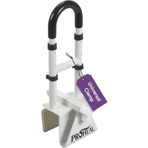 Adjustable Bathtub Grab Bar for Seniors and Fall Risk Patients - Safety Handle Rail for Fall Prevention - Universal Clamp On Bar
