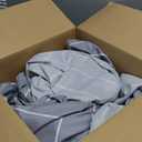 Luxclub 4-PC Striped Silky Soft Cooling Deep Pocket Sheet Set, California King, Striped - Light Grey