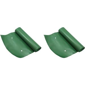 Frost King DE200 Standard Plastic Drain Away Downspout Extender, Extends 8-Feet, Green (Pack of 2)