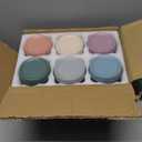 NETANY 6-pack 16 oz Overnight Oats Containers with Lids, Glass jars with Airtight Lids, Wide mouth Mason Salad jars, Glass Food Storage Containers for Snacks Yogurt Spice Sugar