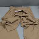 MakeMeChic Women's Wide Leg Palazzo Pants Elastic High Waisted Loose Baggy Spring Trousers Khaki Small