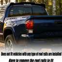 STSEV01 Rear Spoiler Cab Roof Wing Fit for Toyota Tacoma 2016-2023 Accessories Base/Limited/PreRunner/SR/ SR5/ Trail Edition/TRD, Gloss Black Top Wing Lip Exterior