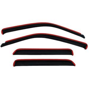Auto Ventshade [AVS] In-Channel Rain Guards For 2009 - 2024 Dodge Ram 1500 (19-24 Classic Body Only); 2010-2025 Ram 2500 & 3500 Mega/Crew Cabs | Window Vent Visors, 4 pcs. - Smoke | 194109