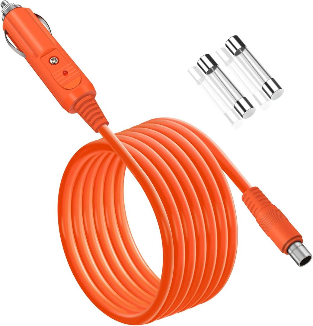 14AWG Car Charging Cable for Jackery Portable Power Station Explorer 3000 Pro 2000 Plus 2000 Pro 2000 v2 2000 1500 Pro 1500 1000 Pro 1000 v2 1000 - DC8020 Plug 2M/6.6FT