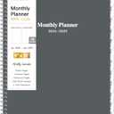 2026-2029 Monthly Planner/Calendar - July 2026 - June 2029, 3 Year Months Planner 2026-2029, 9'' x 11'', 36 Monthly Tabs, 2-Side Pocket, Gray