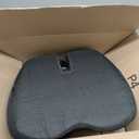 Navizam Lumbar Support Pillow for Office Chair Seat Cushions for Office Chairs - Back Support for Office Chair, Pillow for Car Chair Cushion with Anti-Slip Base, Backrest with Elastic Strap