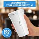 8 Oz Foam Coffee Cups,  Disposable Insulated Hot Drinkware for Home Office or Church, Sturdy White Foam Cups Serving Hot and Cold Beverages, Drink Service Daily, Ideal in Breakrooms