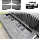 HGWEI Tailgate Storage Dividers Compatible with Chevy Colorado/GMC Canyon 2026 2025 2024 2023 Accessories 4PCS Black StowFlex Truck Bed Organizer Insert Compartment Tray