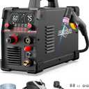 75Amps Plasma Cutter, Non-Touch Pilot Arc Plasma Cutter Machine,110/220V Dual Voltage IGBT Inverter, Air Sensor Technology, Large Digital Display Plasma Cutters CUT75P