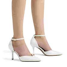 DREAM PAIRS Women's High Heel Ankle Strap Closed Toe Chunky Wedding Pumps Shoes(5)