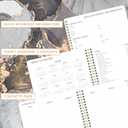 2026 Planner - Planner 2026, 2026 Planner Weekly and Monthly, January 2026 - December 2026, 10" x 8", Calendar Planner with Twin-Wire Binding - Black Golden