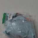 Girls Swimsuit Halterneck 2 Piece Girl Swimsuit with Floral Print Shorts Ruched Girls Tankini Swimsuit 11-18 Years (Lake Blue)