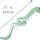 Green Plush Snake Stuffed Animal Toy, Soft Cuddly Plushie Hugger Toy for Boys & Girls, Gifts for Kids or Girlfriend, 17 Inches