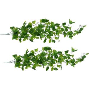 LIFKOME 2pcs Boho Wall Decor Greenery Stems Simulation Plant Fake Vine for Home Office Decor