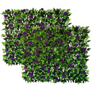 LANDGARDEN Privacy Fence Screen Artificial Leaf Faux Ivy Expandable/Stretchable Fence Cover