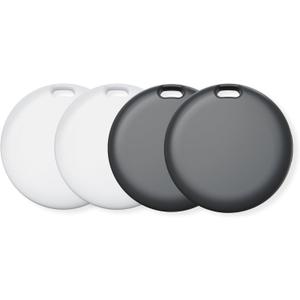 Air Tracker Tags-4 Pack, Bluetooth Tracker Works with Apple Find My APP (iOS Only, Not for Android), Keys Finder, Item Locator for Keys, Luggage, Backpack, Replaceable Battery Air Tracker Tags-4 Pack, Bluetooth Tracker Works with Apple Find My APP (iOS Only, Not for Android), Keys Finder, Item Locator for Keys, Luggage, Backpack, Replaceable Battery