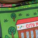 Tinideya Kids Playmat Rug 8x10 ft, Non-Slip Rubber Backing Traffic Road Playmat, Cars Play Mat for Toddler Children Playroom Classroom Bedroom(Green, Traffic Map)