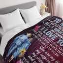 UFOORO Anniversary Romantic Gift for Wife, Mother's Day to My Wife Love Blanket, Beloved Birthday Gift Ideas, for Women, Valentines for Her 55"x70"