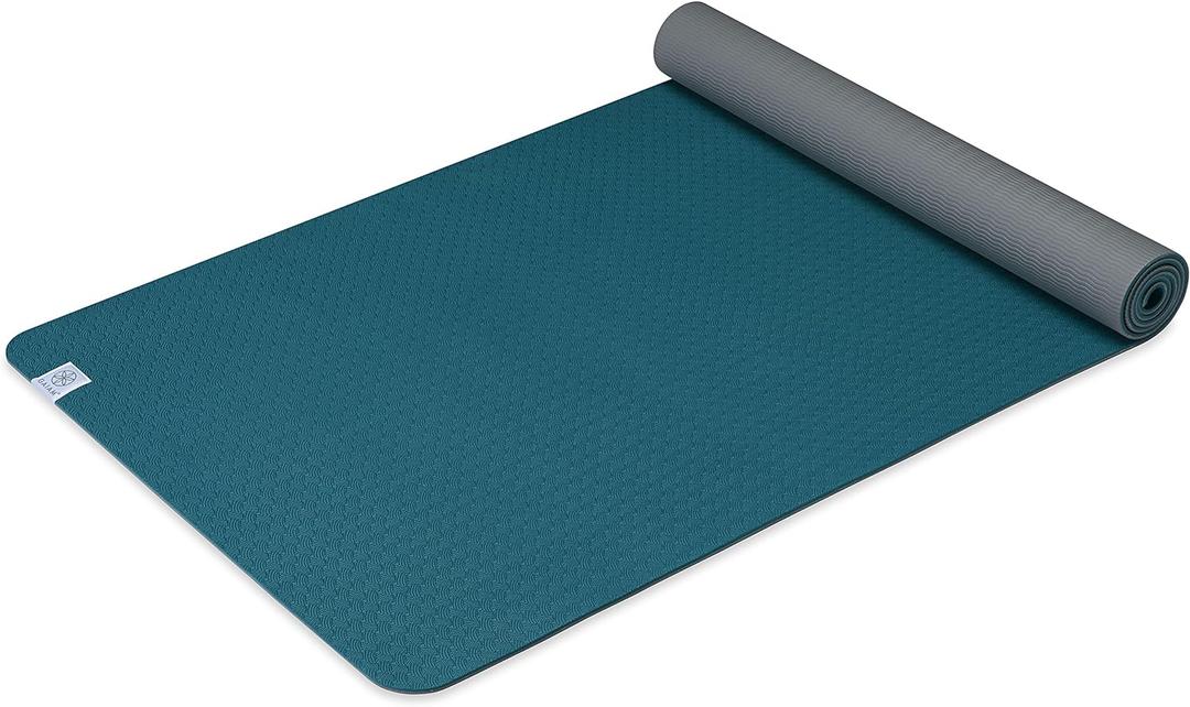 Gaiam Yoga Mat Performance TPE Exercise & Fitness Mat for All Types of Yoga, Pilates & Floor Exercises (Lake)