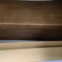 C Shaped End Table for Couch,Narrow Side Table with Storage Shelf
