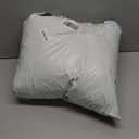 Three Geese White Goose Feather Cotton Pillows Standard Size Set of 1- Soft 600 Thread Count 100% Cotton, Medium Firm, Soft Support Surround Fill Cotton (Standard Size: Pack of 1)