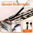 13Pcs Crevice Cleaning Brush Set, Window Groove Cleaning Brush Kit Hard Bristle for Sliding Door, Sill, Tile Lines, Shutter, Corner, Grout, Sink