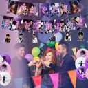 Prince Singer Party Decorations, Rock Singer Theme Birthday Banner Honeycomb Centerpieces Hanging Swirls Party Latex Balloons for Fans Birthday Baby Shower Party Supplies