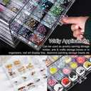 YUFONG Earring Storage Box Organizer, Acrylic Jewelry Storage Box Holder 5 Drawers Transparent Jewelry Display Stand with 120 Small Compartments Gift Boxes for Women Girls (Clear)