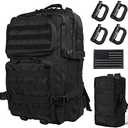 R.SASR Black Tactical Backpack, Military Backpack, Molle Backpack. (BLACK)