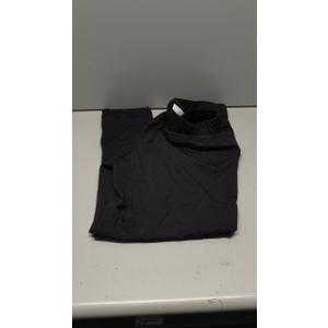 Willit Women's Yoga Capris Pants High Waist Leggings Crop Straight Leg Athletic Exercise Workout Capris 21" (XL, Black)