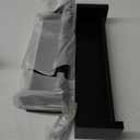Wallniture Utah Floating Shelves for Wall, Wood Bookshelf for Kids Books, Picture Frames, Nursery Wall Decor, Black, Set of 2