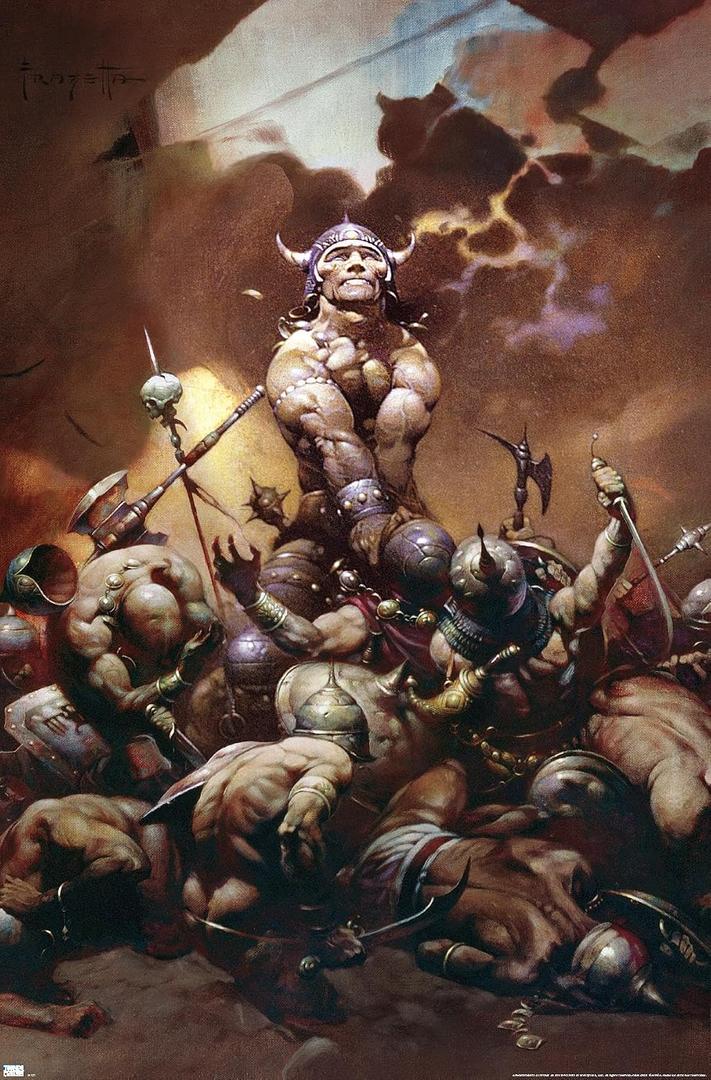 Trends International Frank Frazetta - Destroyer Wall Poster, 22.4L x 14.7W, Premium Unframed Version