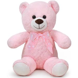 Teddy Bear Stuffed Animal 24'' Small Teddy Bear Plush Toy Gift for Valentine Christmas Birthday Pink (23.6 inches)
