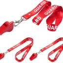 Yexiya Guard Whistle with Lanyard Emergency Lifeguard Whistles Plastic Whistle for Lifesaver Men Women