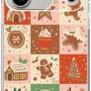 BESUC WICH Gingerbread Christmas Phone Case for iPhone 17 Pro Max, Christmas Cookies Phone Cover for iPhone 17 Pro Max, Cool TPU Bumper Phone Case