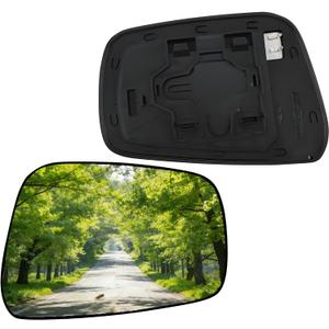 Passenger Side Mirror Glass for Nissan Frontier 2005-2021,Pathfinder 2005-2012,Xterra 2005-2015,Backing Plate Power Heated Right Side View Mirror Glass, 96365EA00A 96365EA16A