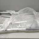 Drive Medical Two-Button Folding Walker w/ Wheels - Lightweight Rolling Mobility Support - Adjustable Height - Dual Push-Button Operation - 5 Inch Front Wheels - Durable Aluminum - Silver