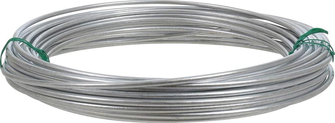 OOK 534800 Galvanized Solid Wire #9-50', Silver