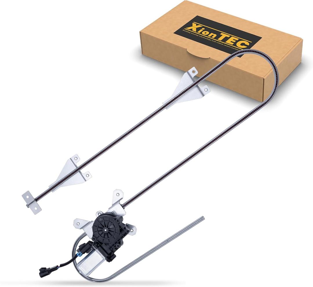 Power Window Regulator with Motor, Front Driver Side Compatible with Kenworth C500 2006-2016, T270 T370 T300 T600A T660 T680 T800 W900 2005-2020, T880 2014, W990 2019 Replaces# 741-5403