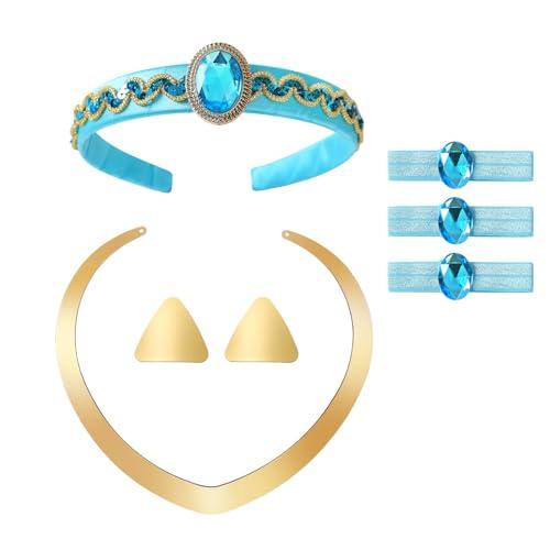 JiaDuo Princess Costume Accessories Set Women Halloween Dress Up Headband Hair Ties