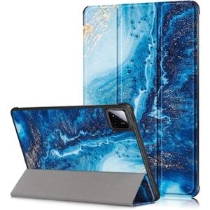 Case Compatible with Xiaomi pad 8/8 pro,xiaomi pad 7/7 pro 11.2 inch 2024 Cover,Slim Stand Back Shell Protective Smart Cover with Auto Wake/Sleep Function (Waves)