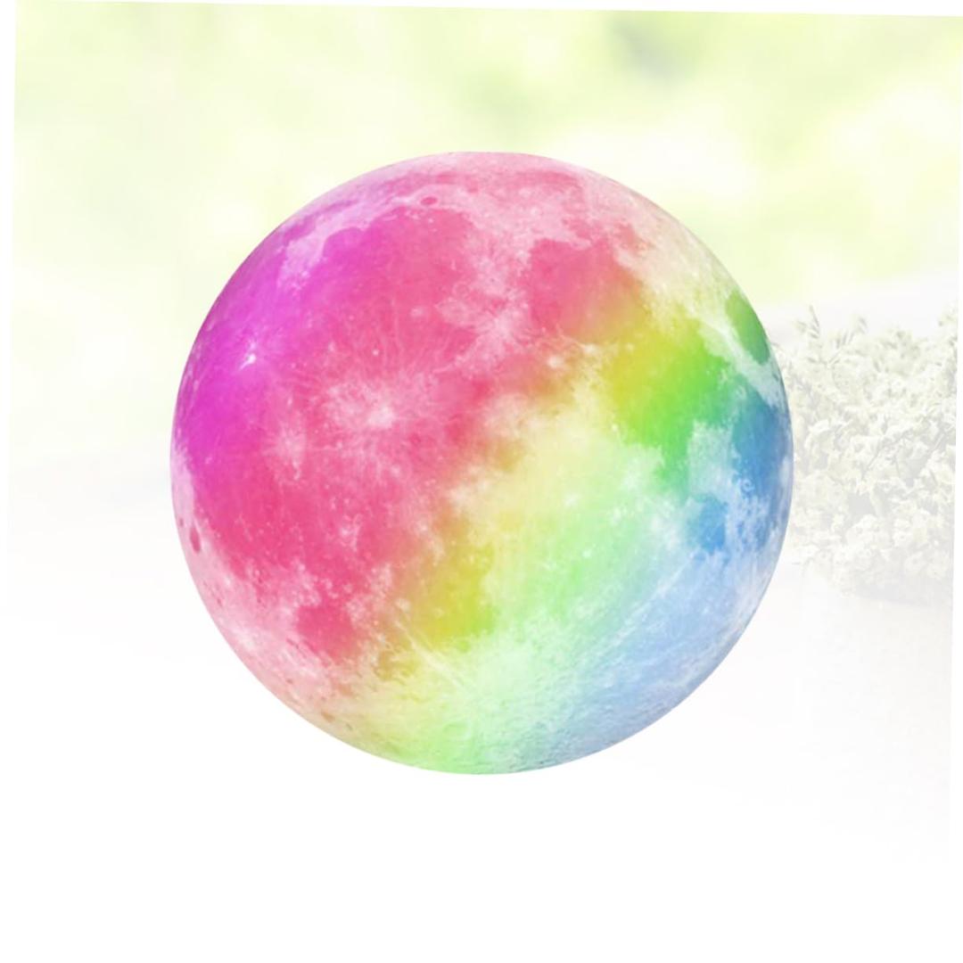 Moon Mirror Wall Decor 40cm Glow-in-The-Dark Sticker Aesthetic Wall Decals for Boys and Girls Room