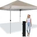 Canopy Tent 8X8 FT,Instant Pop Up Shelter w/Carry Bag,4 Ropes,Adjustable Straight Leg Heights,8X8 FT Top Shelter Tents for Parties,Garden,Commercial Event,Black