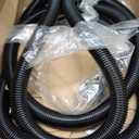 1 Vacuum Hose Compatible With Shop Vac 9062500, 15-Feet Long Flexible Hose Fits With Shop Vacuum Models - Black, (1 Pack) - By Think Crucial