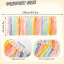 2 Packs Pastel Rainbow Ribbon Garland, Colorful Hanging Banner for Back to School Classroom Decoration, Wall Hanging for Nursery, Handmade Banner Decor for Baby Shower Party Birthday