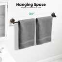 Antique Bathroom Towel Bar Oil Rubbed Bronze, 24 Inch Towel Racks for Bathroom Wall Mounted,Bathroom Towel Holder Bronze,Home Decor Towel Rod