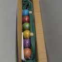 ApudArmis Six Player Croquet Set with Premiun Rubber Wooden Mallets 28In,Colored Ball,Wickets,Stakes - Lawn Backyard Outdoor Game Set for Adults/Teenagers/Family (Large Carry Bag Including)