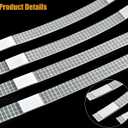 30 Pack Glue Strips with Mesh Backing, Thermal Binding Tape, Book Repair Tape, Thermal Glue Strips for Book Repair, for Albums Pictures Files Book Binding (12mm)